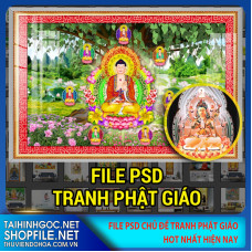 file psd tranh phat giao 2023